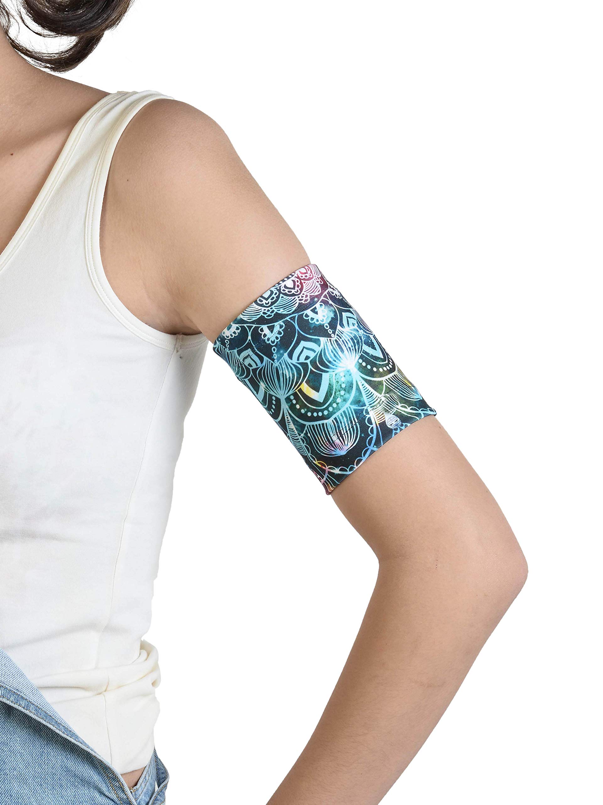 Dia-Band, Armband for CGM Freestyle Libre, Medtronic, Dexcom or Omnipod - Comfortable and Reusable Diabetic Armband for Glucose Sensor. (XL (31-35cm))