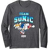 Sonic The Hedgehog Team Sonic Main Trio Epic Group Shot Long Sleeve T-Shirt