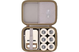 Baval Label Printer Case Compatible with NIIMBOT B21/B1 Label Maker Thermal Label Printer and 2 inch Label Paper(White Case)