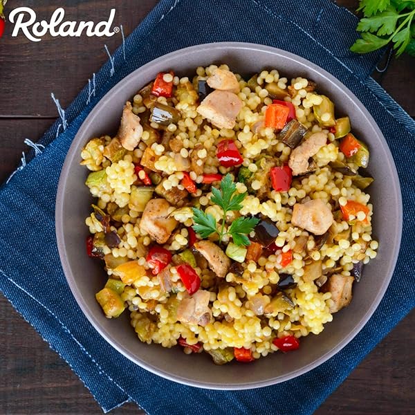 ROLAND FOODS ISRAELI COUSCOUS TOASTED PASTA, SPECIALTY IMPORTED FOOD, 5 POUND BAG, PACK OF 1