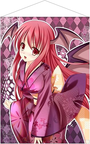 Amazon 魁屋 同人 東方project 小悪魔 B2タペストリー 正月 新年 花火祭 お祭り 浴衣 和服 着物 B2 500 706mm アニメ 萌えグッズ 通販