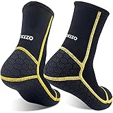 Dizokizo 3mm Neoprene Water Socks, Anti-Slip Wetsuit Booties for Sand Proof Beach Volleyball, Scuba Diving Surfing Kayaking