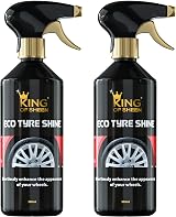 King of Sheen Eco Tyre Shine Twin Pack 2 x Tyre Black 500ml 2 x Applicator view 2