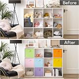 GRANNY SAYS Fabric Storage Cubes Pack of 6 33x33x32.4 cm Collapsible view 7