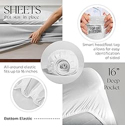 SUPREME ELEGANCE Light Pink Full Size Bed Sheets
