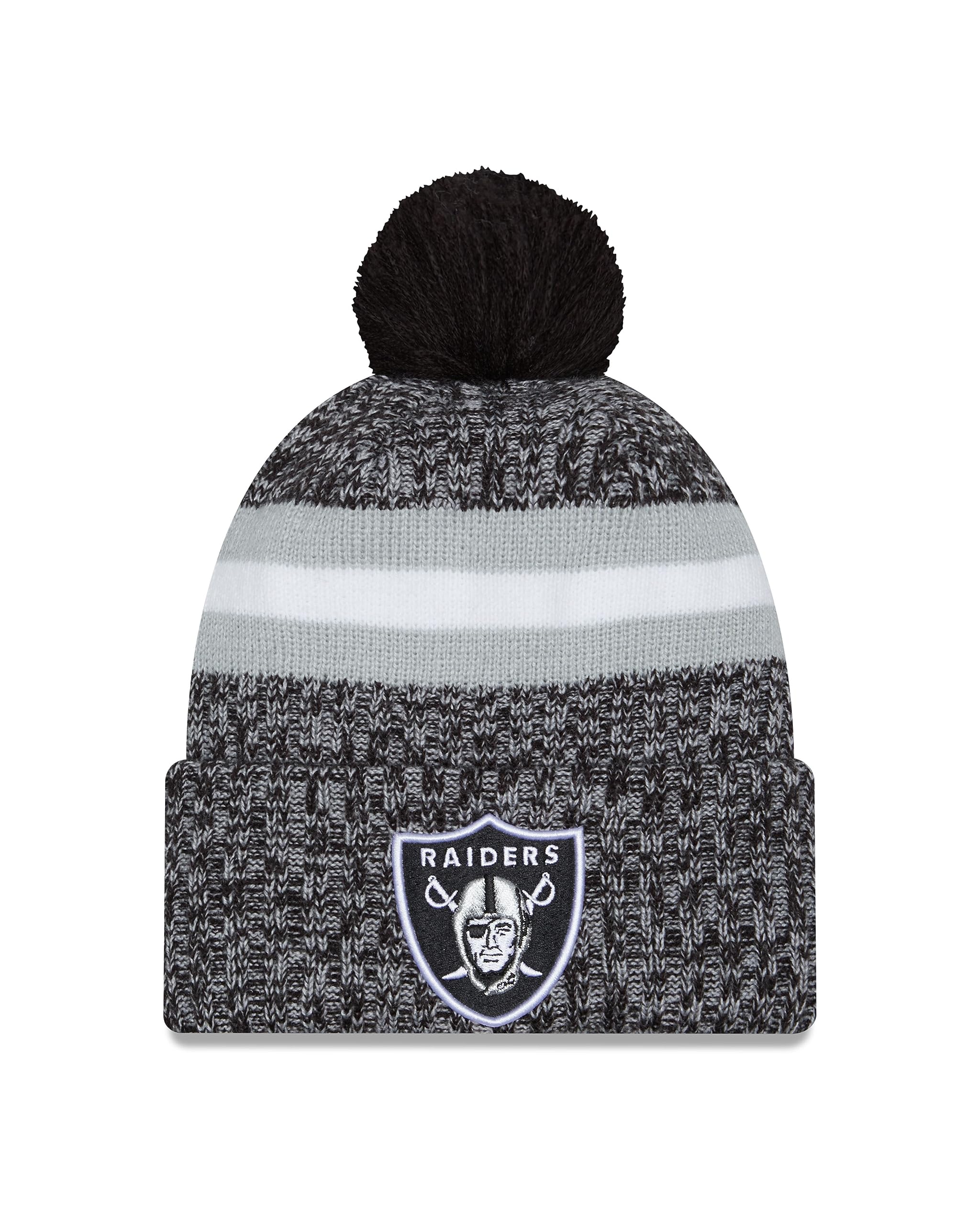 New Era Las Vegas Raiders NFL 2023 Sideline Sport Knit OTC Black Beanie