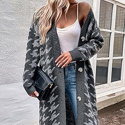 ADJHDFH Sweater Dresses For Women 2023 Button