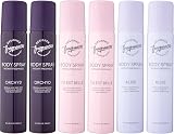 Designer Fragrances 6 Pack 100ml Body Sprays Tu Est Belle Orchyd Alise Bundle