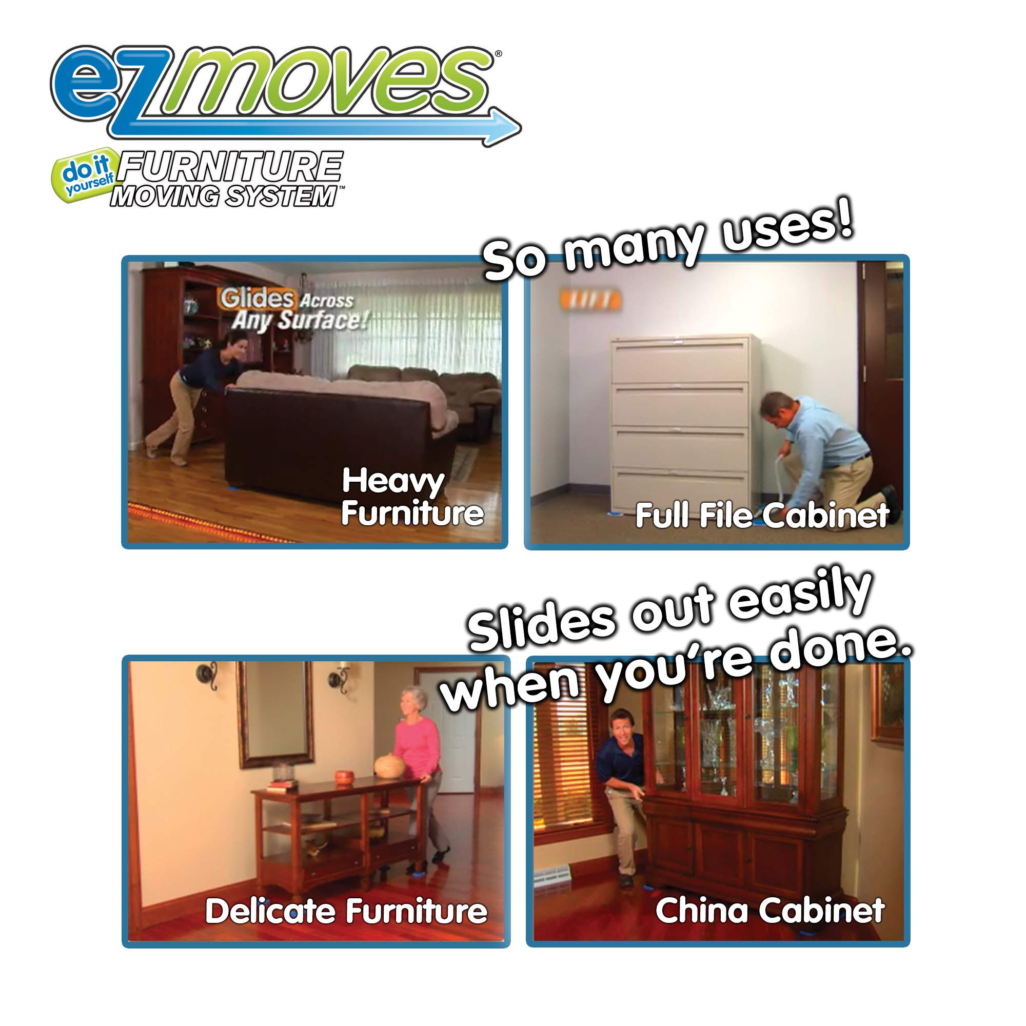 Allstar Innovations EZ Moves Furniture Moving System for Carpeted
