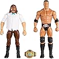 Mattel WWE The Rock vs Mankind Championship Showdown Action Figure 2-Pack with Championship, 6-inch