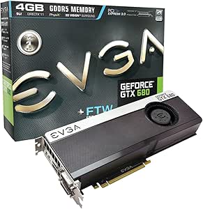 EVGA GeForce GTX 680 FTW 4096MB GDDR5, DVI, DVI-D, HDMI, DisplayPort, 4-way SLI Ready Graphics Card (04G-P4-3687-KR) Graphics Cards 04G-P4-3687-KR