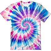 Kids Tie Dye T-Shirt,Children Hippies Senior Tie Dye Tee Tshirt for Boys Girls