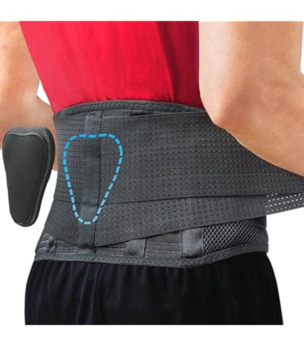 Wellco XXL Breathable Back Support Belt For Men & Women Anti-Skid Lumbar Support For Heavy Lifting & Herniated Discs ATSKBBXXL - The Home Depot - View #3