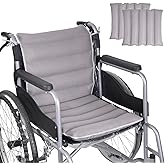 ANBANREY 2 PCS Wheelchair Seat & Back Cushion with Non-Slip Base - Ventilated Mesh, Detachable Design,​Pressure Relief for Sciatica, Back Pain, Extended Sitting