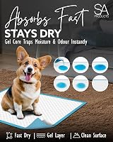 SA Products Puppy Pads 100 Pack 56x56 cm Blue Ultra Absorbent Leak-Proof view 5