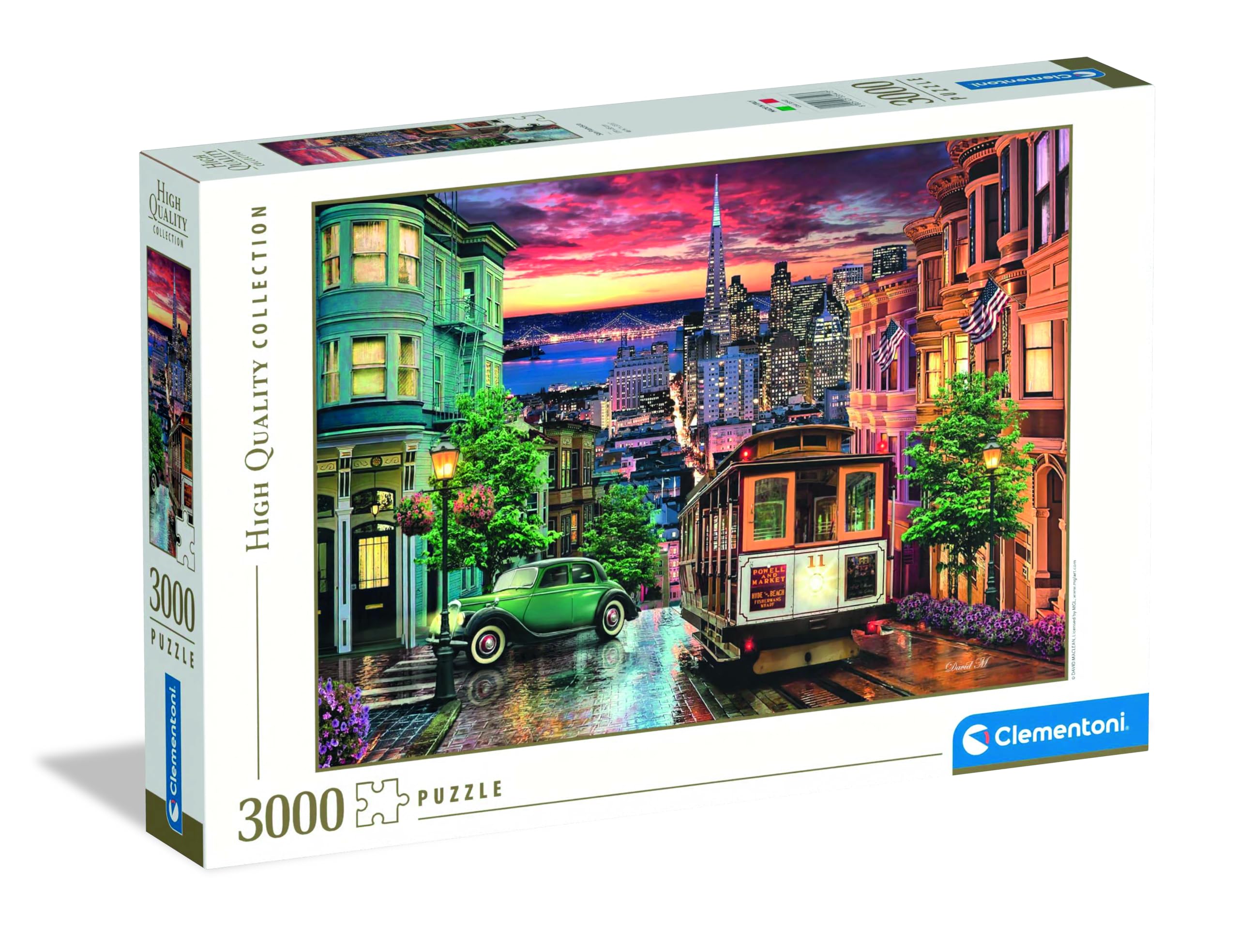 Clementoni - 33547 - Collection Jigsaw Puzzle for Children and Adults - Francisco-3000 Pieces