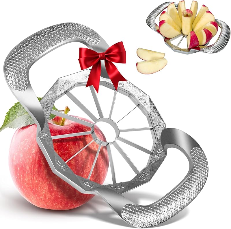 SPEENSUN Apple Slicer and Corer All-Metal 12 Slices 4 inch Wide Handle