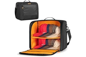 PGmoon Large Hat Travel Case, Baseball Hat Carrier Organizer for 20-24 Caps, Portable Cap Carrier Storage Case for Traveling,