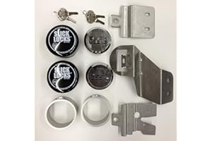 Slick Locks Chevy/Gmc Sliding Door Kit Complete with Spinners, Weather Covers & Locks