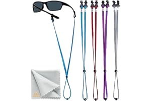 SIGONNA Eye Glasses String Holder Straps - Sports Sunglasses Strap for Men Women - Eyeglass Holders Around Neck - Glasses Retainer Cord Chains Lanyards