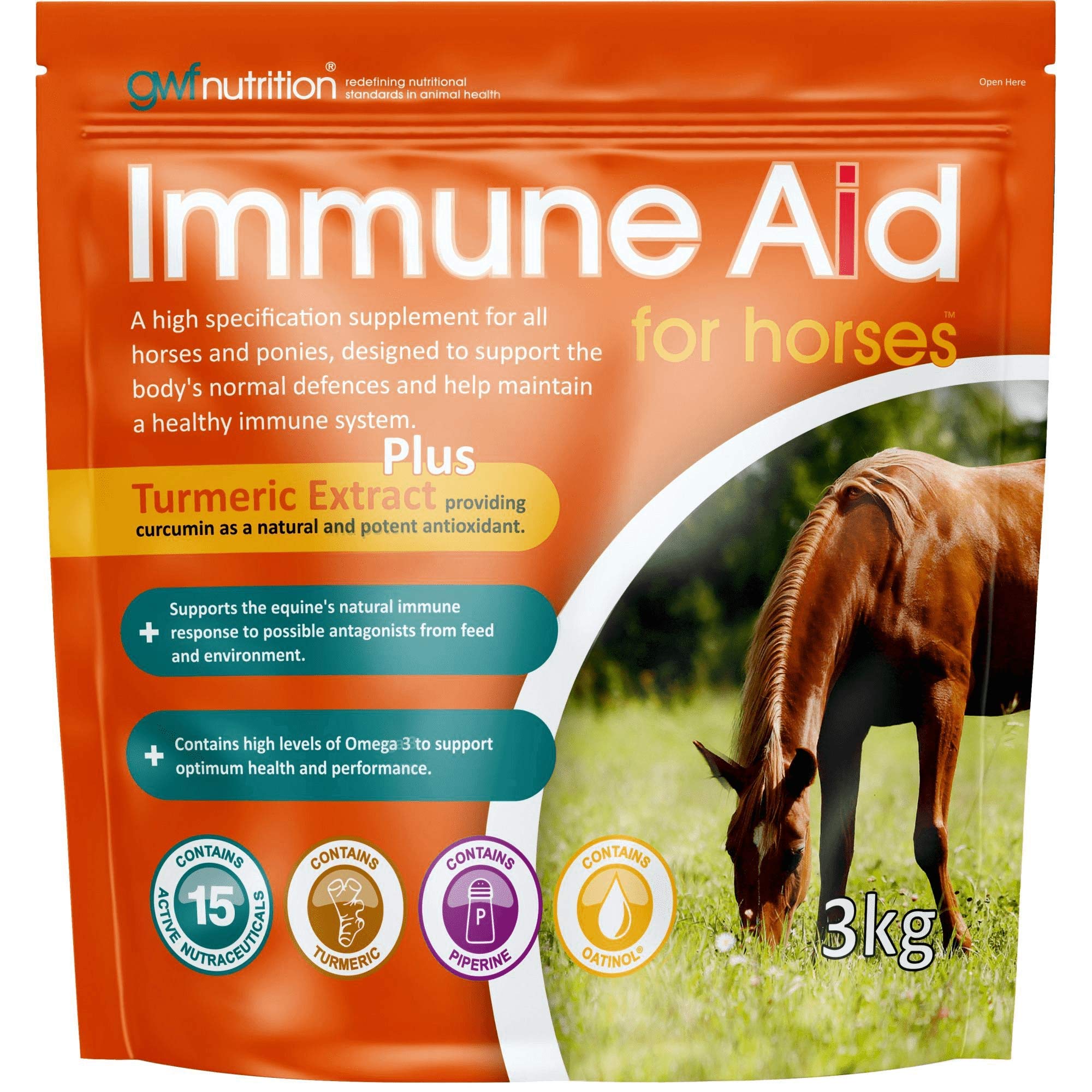 GWF Nutrition Immune Aid For Horses Pouch 3 kg — image 1