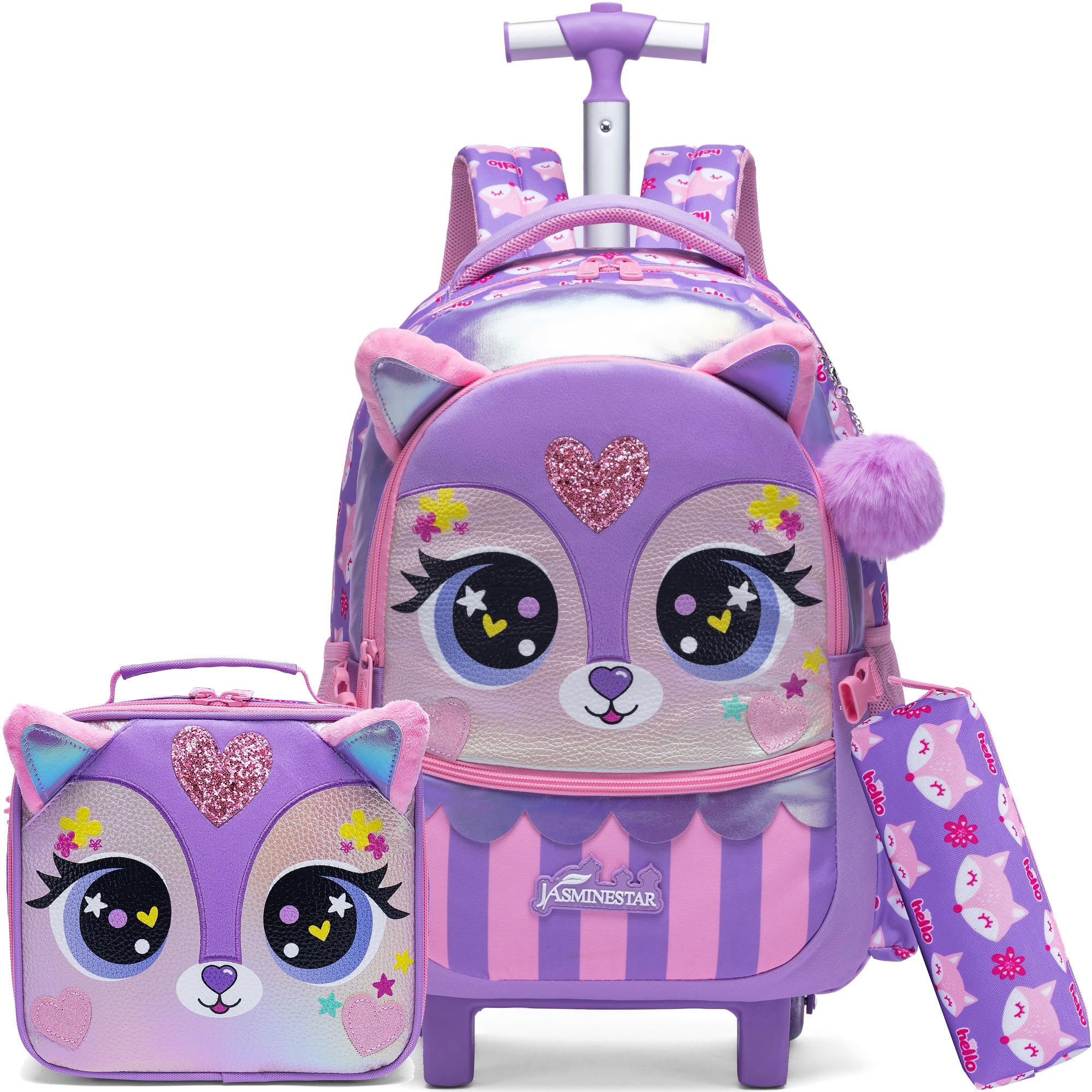 Meetbelify Rolling Backpack for Girls Backpacks with Wheels for ...