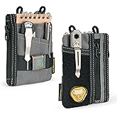 VIPERADE VE18-S Small EDC Pouch, Mini EDC Pocket Organizer for Men, EDC Pocket Organizer, 3 Slots with 2 Zipper Pockets Multitool Pouch