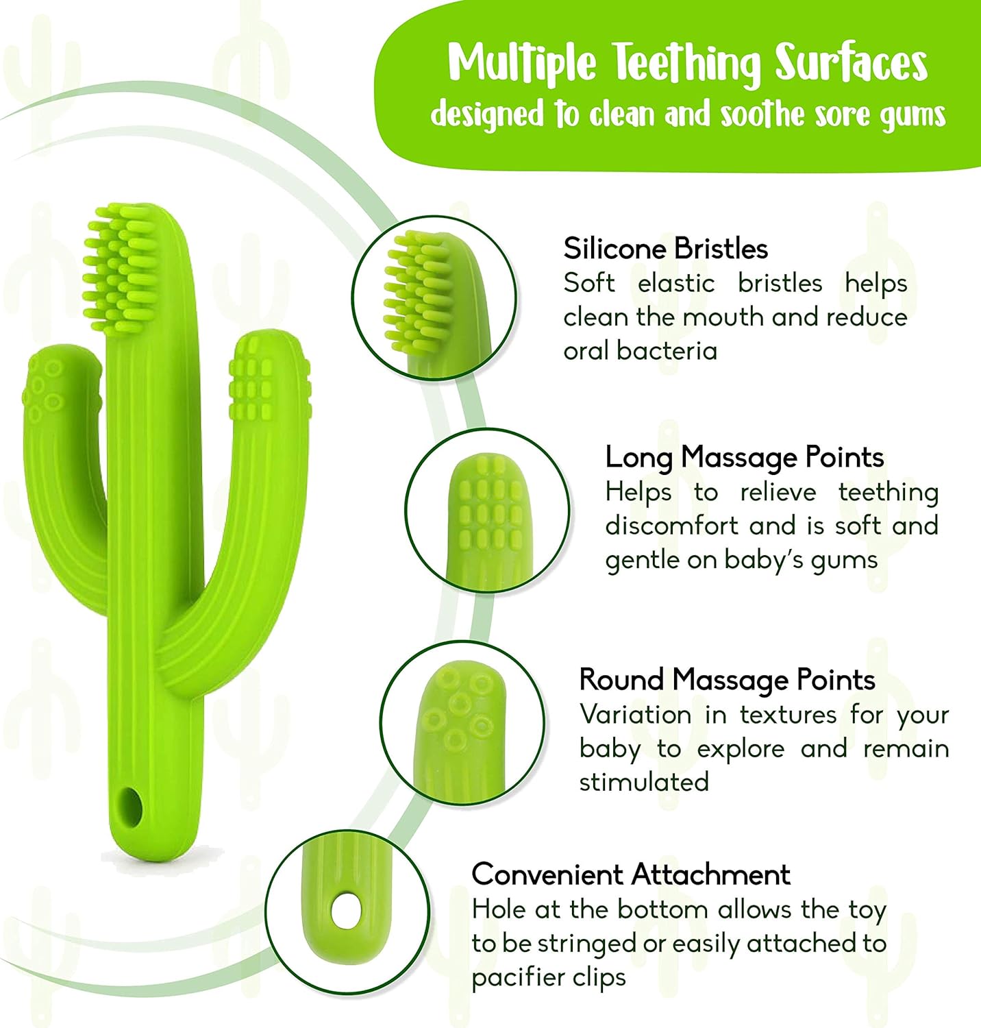 cactus baby teether