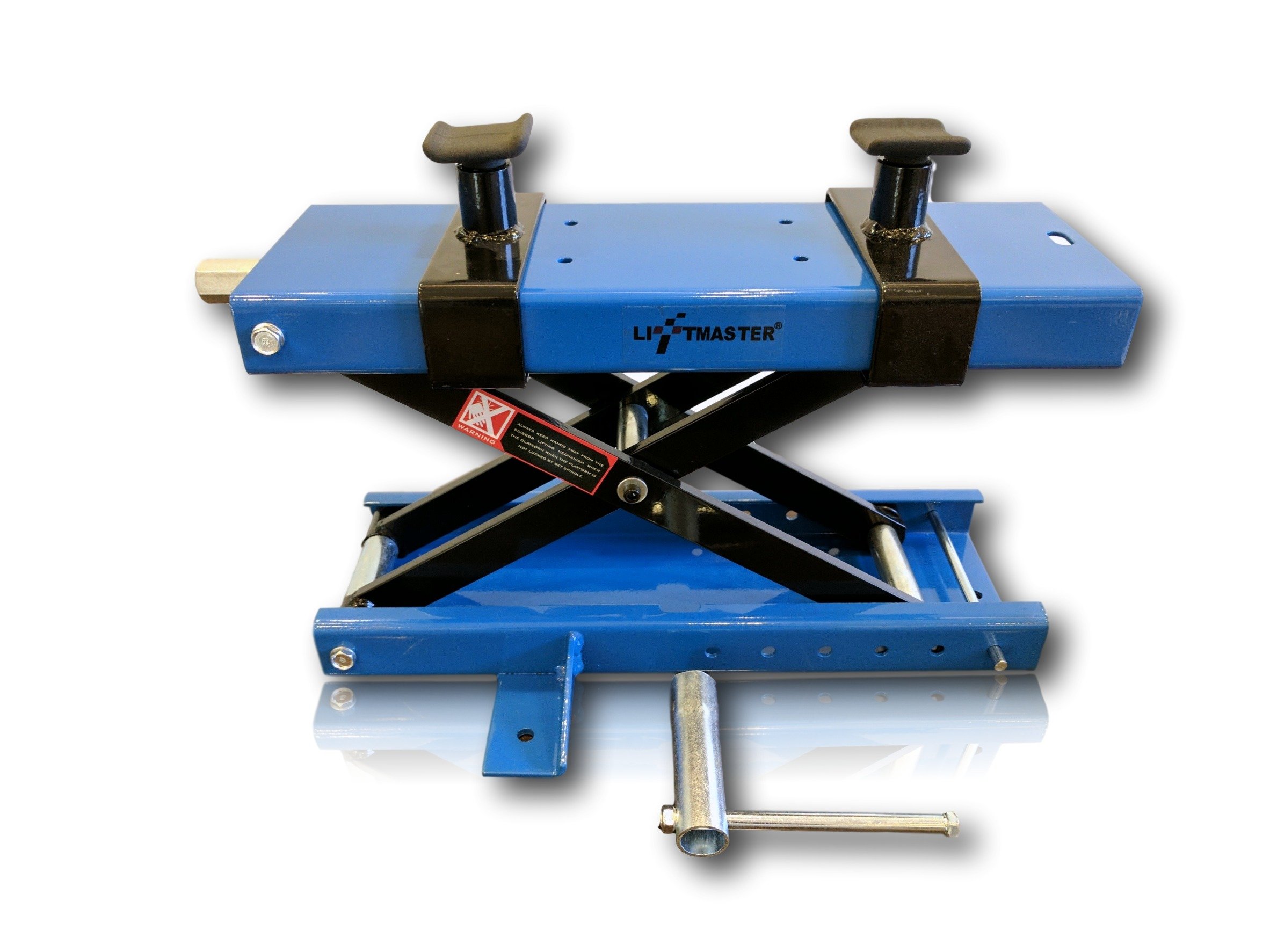 Liftmaster 1100 LB Motorcycle Center Scissor Lift Jack with Safety Pin