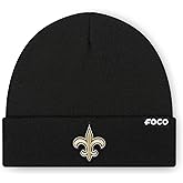 FOCO NFL Mens NFL Team Logo Basic Beanie Hat