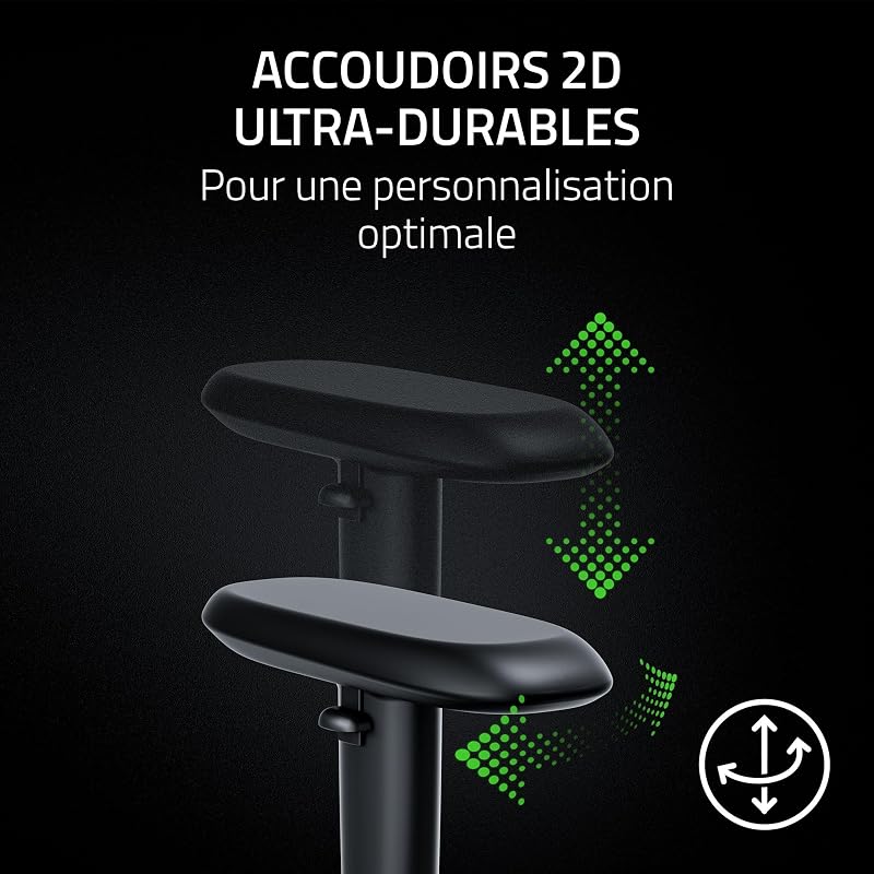 Iskur V2 X NewGen - Fauteuil Gaming Ergonomique Respirant et Confortable - Cuir EPU 2e gen avec Technologie Cooltouch - Soutien Lombaire intégré - Arches d’épaule Larges | Noir