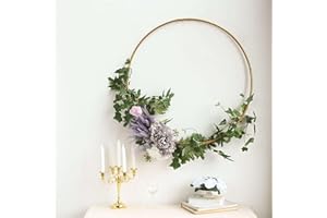 EFAVORMART.COM Efavormart 24" Heavy Duty Gold Metal Floral Hoop Wreath Hanging Rings for Wedding Party Decoration