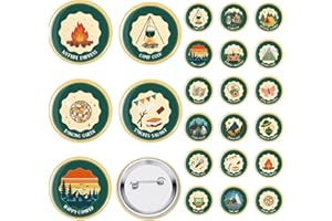 Otuuz 18 Pcs Camping Bachelor Party Merit Badge Set Camp Bachelorette Party Favors Last Trail Before The Veil Bachelorette Gift Bride Buttons for Camping Bridal Shower Team Bride Accessories
