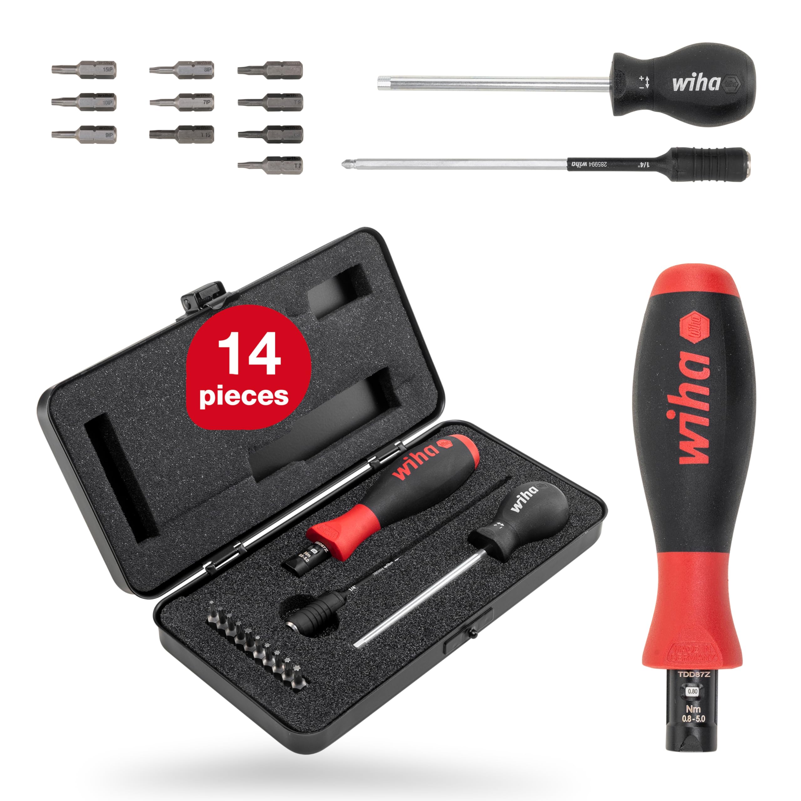 Wiha 2852S1001 TorqueVario-S 0,8-5,0 Nm, Multi-Colour