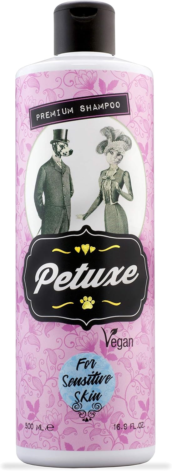 Petuxe Zero% Vegan Shampoo for Pets with Sensitive Skin Dog and Cats Shampoo, Sulfate Free, Silicone Free, Salt Free, All Breed - 500ml