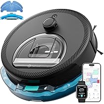 Lefant M330 Pro ブラック Lefant Robot Vacuum and Mop,Multi-Floor Mapping,Visible Dustbin