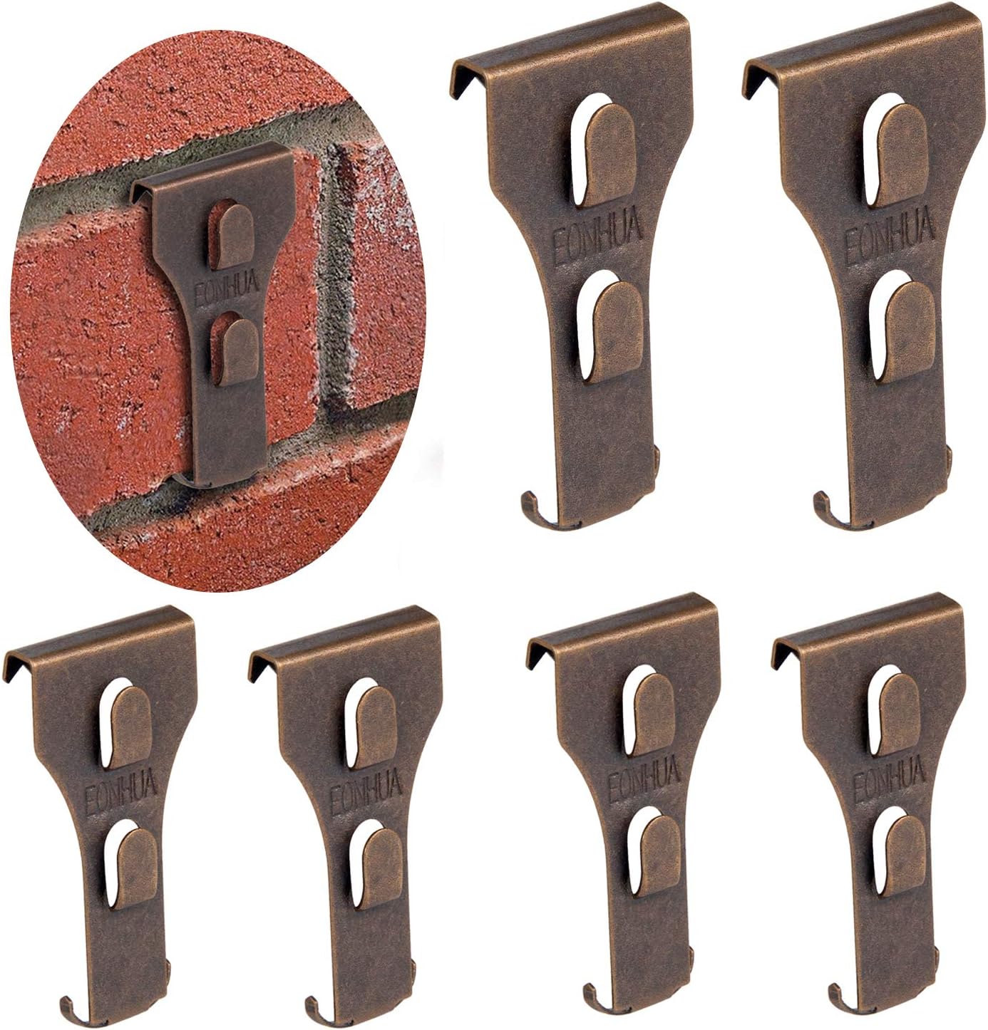 EONHUA Brick Clips for Hanging Brick Wall Clips for