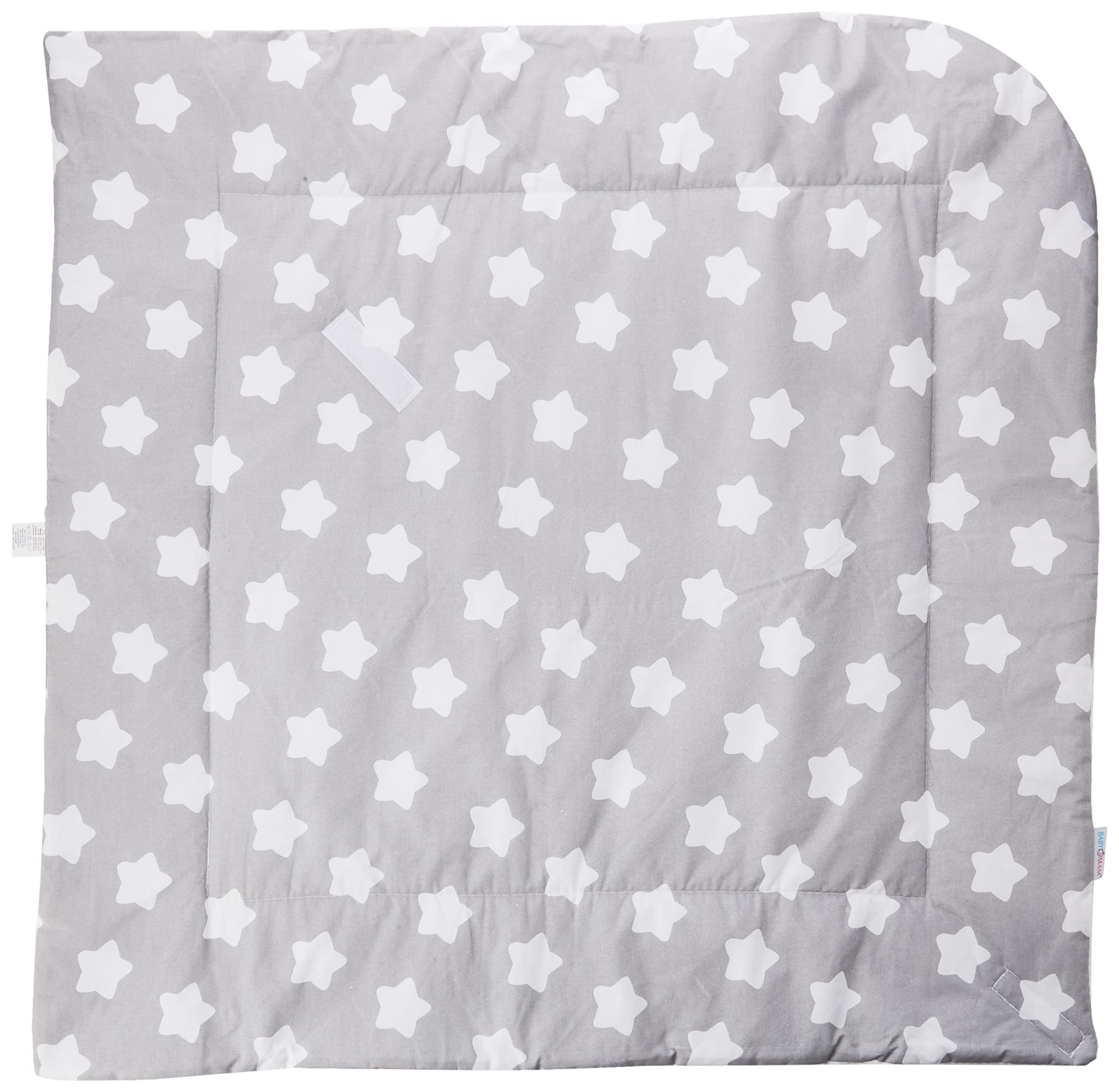 Babymam Baby Swaddle Wrap Infant Bedding Blanket/Cotton Newborn Duvet Quilt Envelope 0 to 3 Months (Big white stars on grey background)