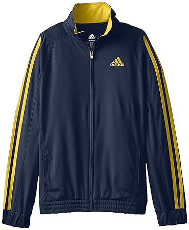 blue and yellow adidas jacket