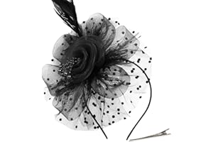 WOVOWOVO Women's Fascinators Hats Fascinators for Women Tea Party Cocktail Wedding Headwear Headband for Women Girls