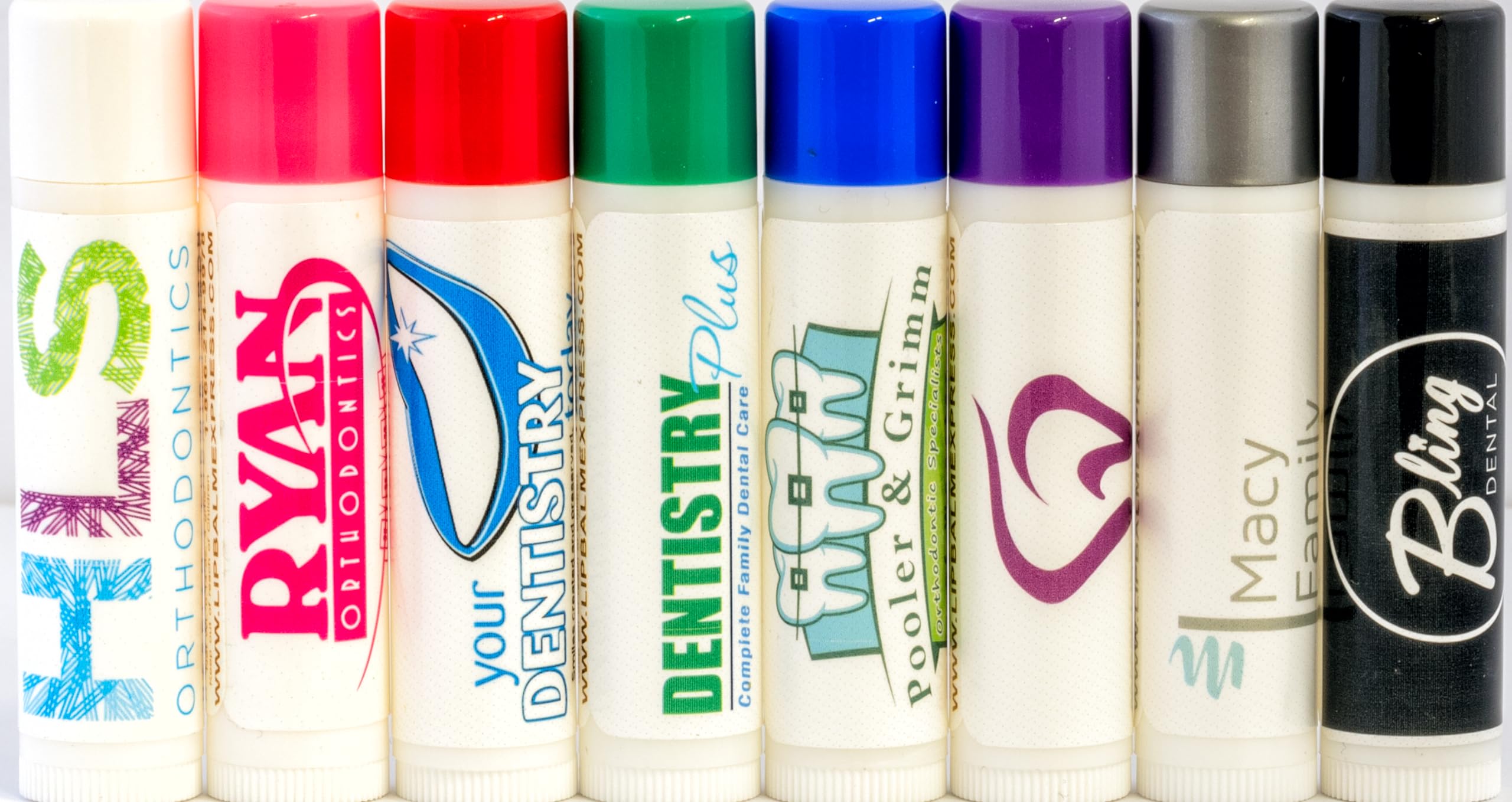 Photo 1 of Custom Lip Balm, Personalized Lip Balm - 100 Filled Lip Balm with Custom Label on the Tube. Great for Dental Offices, Providing a thoughtful, gift for patients. Ideal for after-care kits.