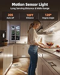 EZVALO 6-Pack Under Cabinet Lighting, 7.8" Wireless