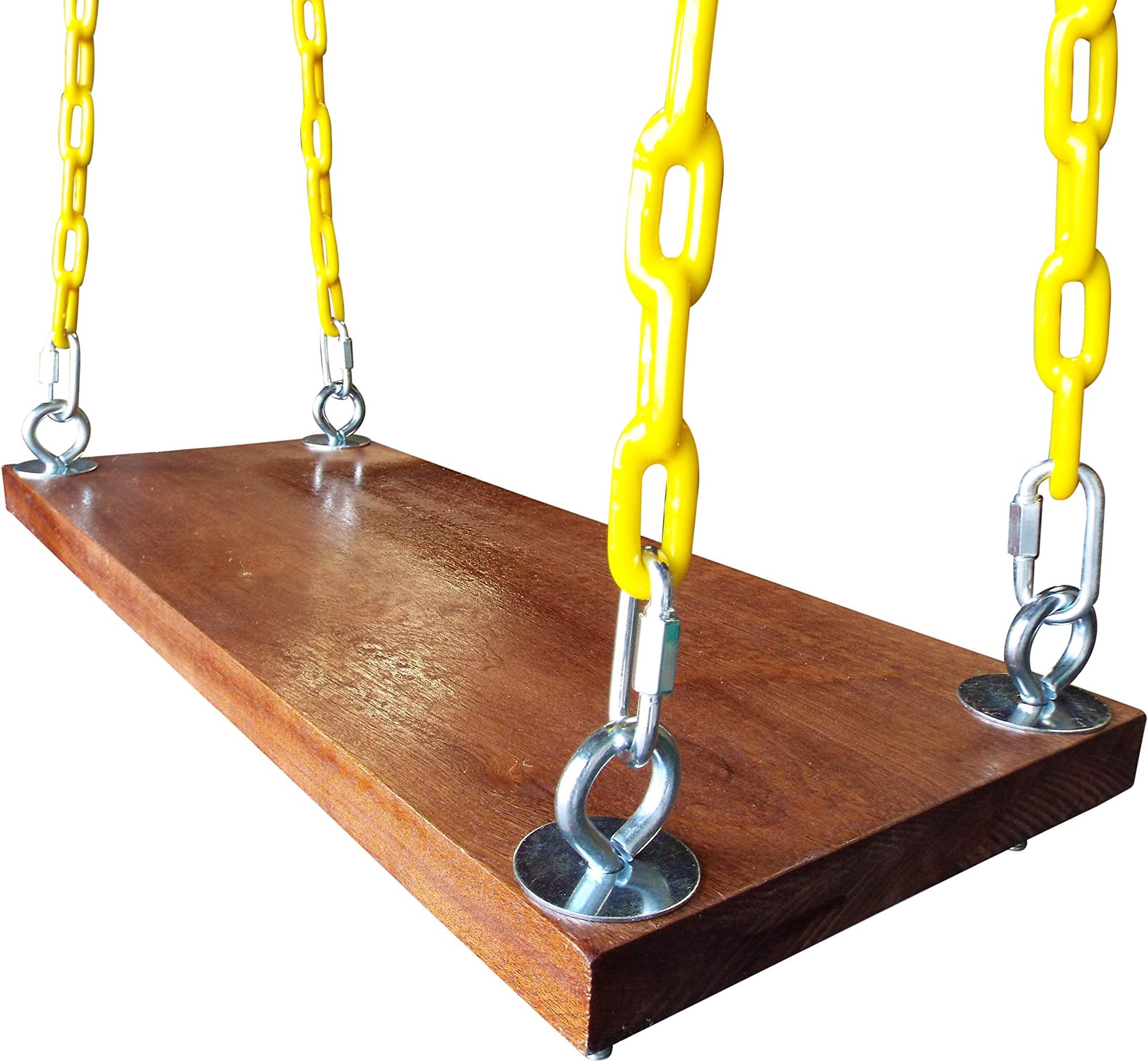 Safari Swings Fun Outdoor Wooden Swing - Wood Swing Set Accessories for The Porch, Tree, Playground, Park or Backyard (14" x 32")