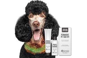 OPAWZ Permanent Dog Hair Dye, Pet Hair Dye Safely Used by Grooming Salons for a Decade, Pet Safe Dye Lasts Over 20 Washes, Bright Color for Dogs and Horses (Super Black)