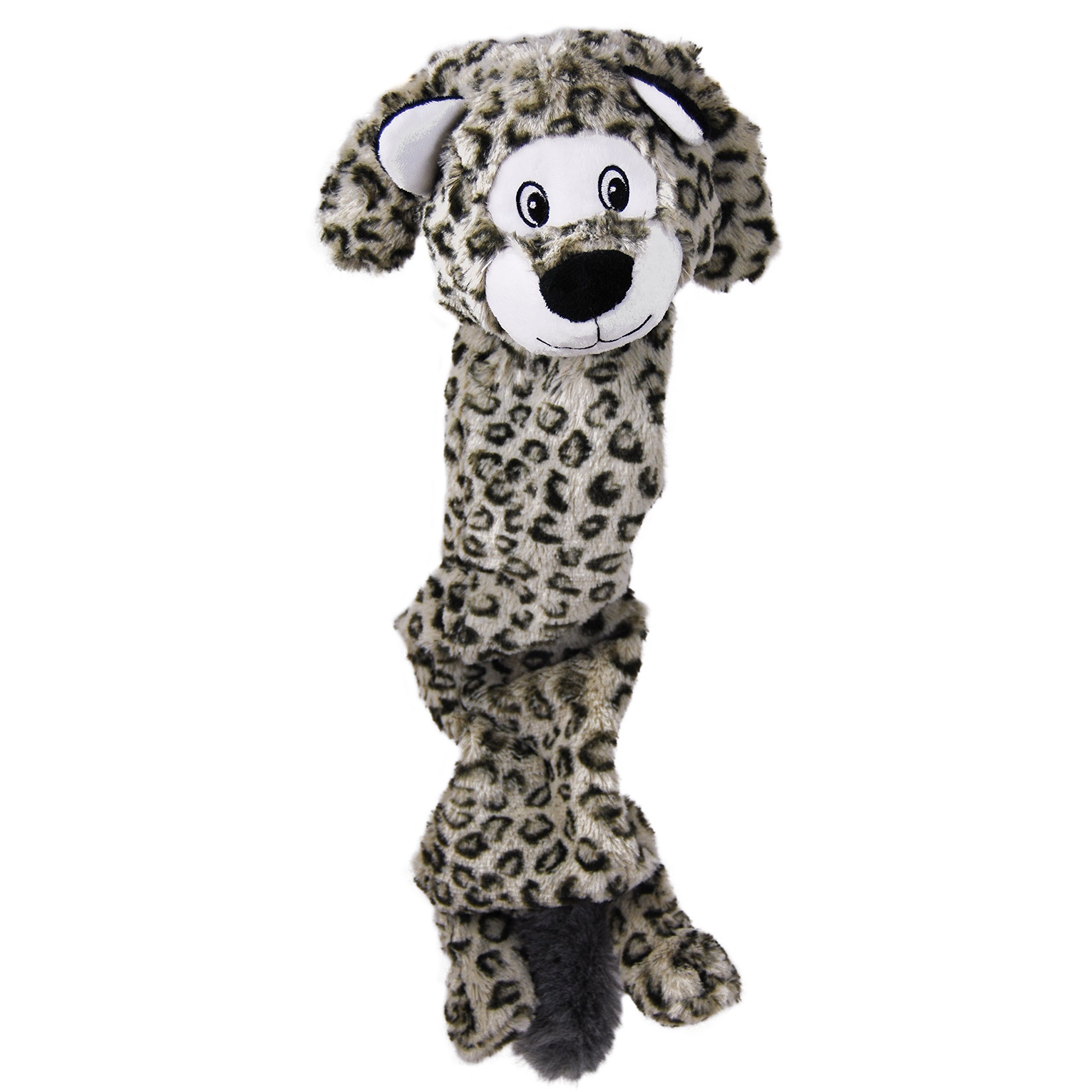 KONG Stretchezz Jumbo Snow Leopard Dog Toy, X-Large Multicolour