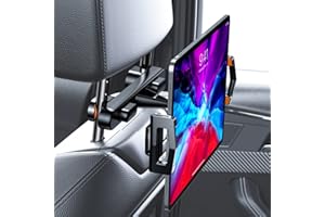 KEUASX Tablet Holder for Car, Adjustable Holder for Travel, Portable iPad Holder for Car, iPad Pro for Kids Holder, 360° Rota