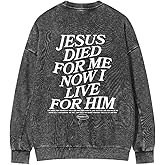 Guiding Cross Fall Oversized Crewneck Sweatshirt for Women Men Live for Jesus