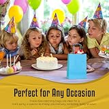 Thepaperbagstore 10 Light Blue Small Paper Party Bags with Handles 18x22x8cm view 7