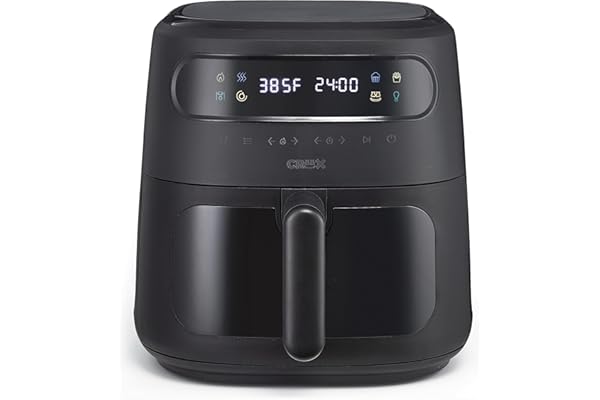 CRUX x Marshmello 8.0 QT Digital Air Fryer with TurboCrisp Technology, Touch Screen Temperature Control, Timer and Auto Shut-