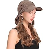 ZLYC Women's Summer Chemo Headwear Brim Visor Hat Beanie Hat